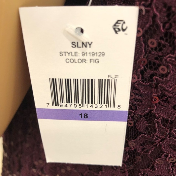 SL Fashions Sequined Lace MIDI Dress size 18 - Picture 12 of 14